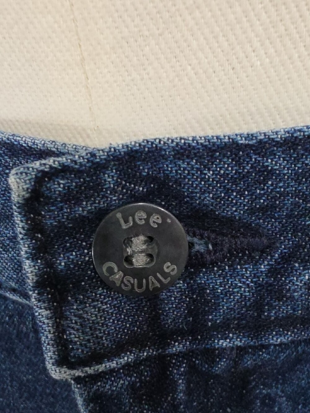 Vintage 90s Lee Casuals Dark Wash Denim Maxi Skirt - Size 14 - Picture 5 of 11